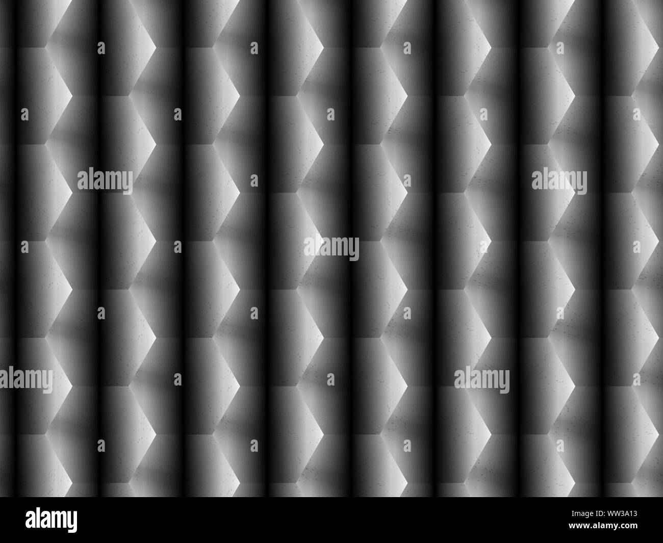 Pubblicità astratto grigio gradiente geometrico esagoni sfondo, contemporaneo modello dinamico Foto Stock