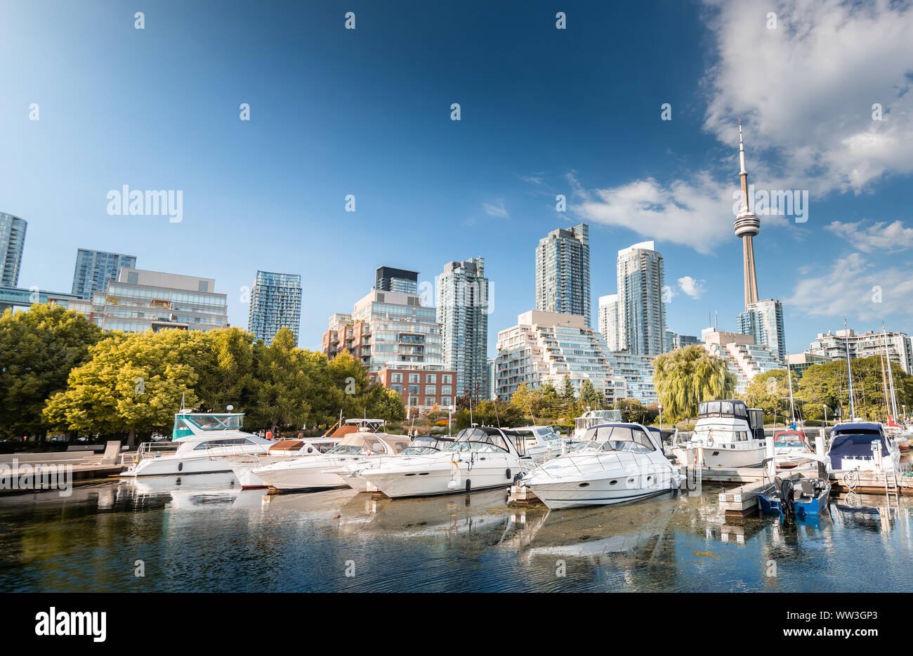 Toronto skyline della città, Canada Foto Stock