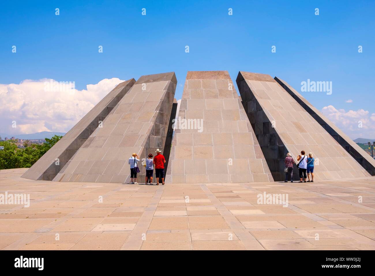 Genocide Memorial Zizernakaberd, Yerevan, Armenia Foto Stock
