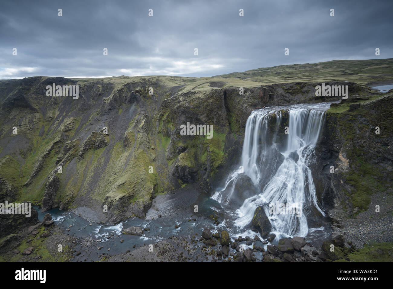 Fagrifoss cascata in Islanda Foto Stock