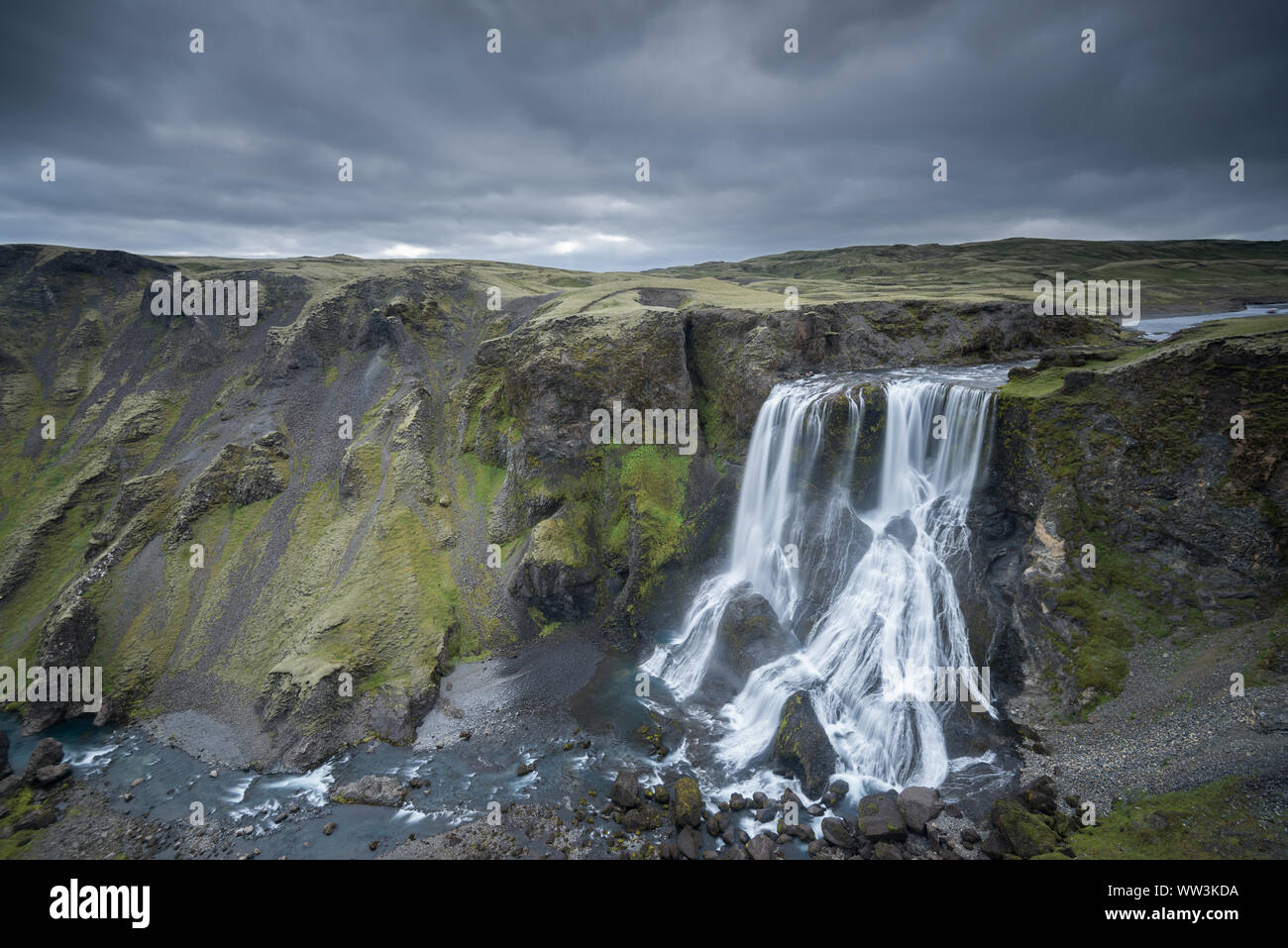 Fagrifoss cascata in Islanda Foto Stock