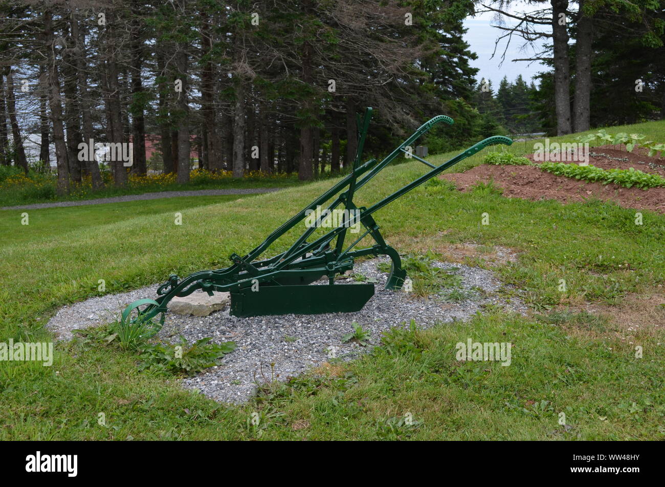 Estate in Nova Scotia: Mano aratro e giardino in Cape Breton Island Foto Stock