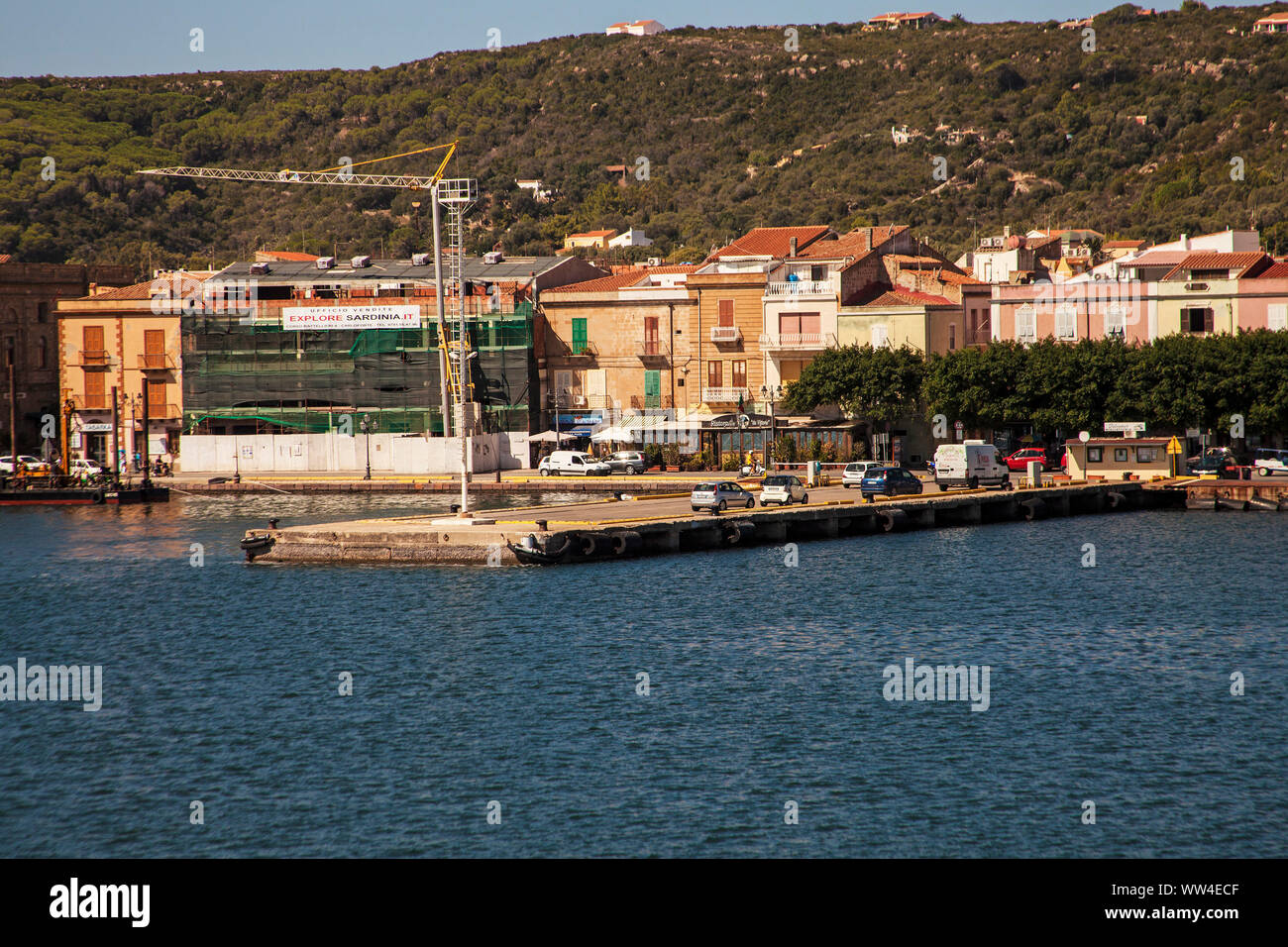 Carloforte porto Isola di San Pietro Sardegna Italia Foto Stock