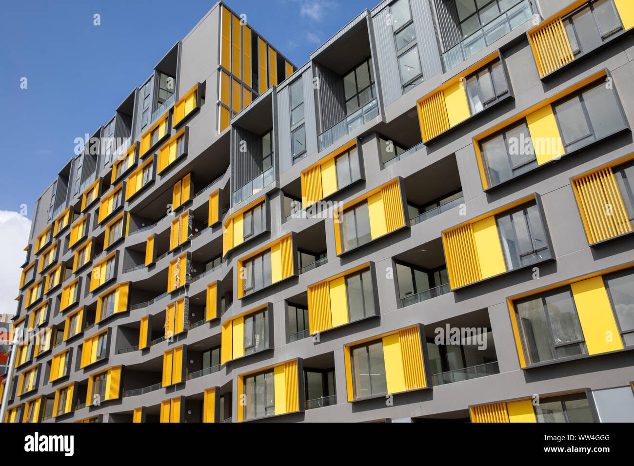 Elevato aumento di unità abitative e appartamenti di nuova costruzione a Ryde in Sydney, Nuovo Galles del Sud, Australia Foto Stock