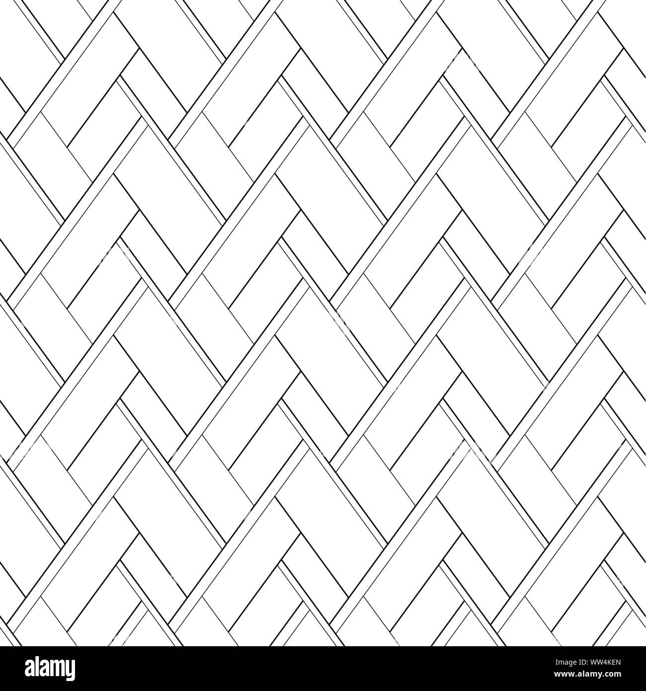 Vector seamless pattern. Abstract sfondo nero con linee trasversali su uno sfondo bianco Illustrazione Vettoriale