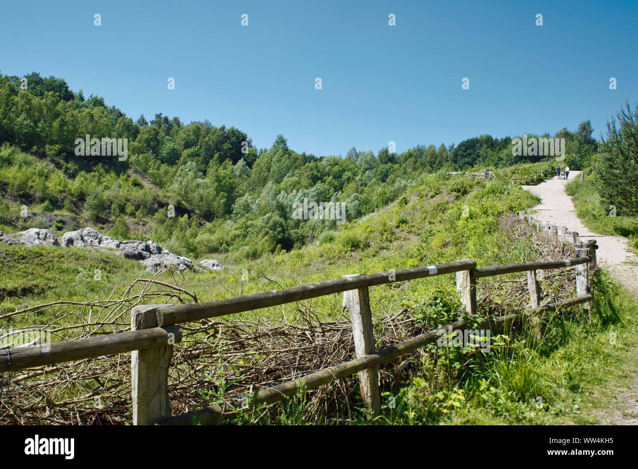 Liether lime pit in Elmshorn, Schleswig-Holstein, Germania. Foto Stock