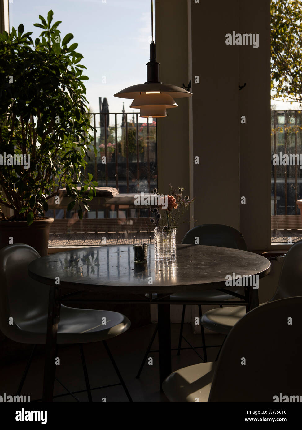 Coffee shop interno. Copenhagen Foto Stock