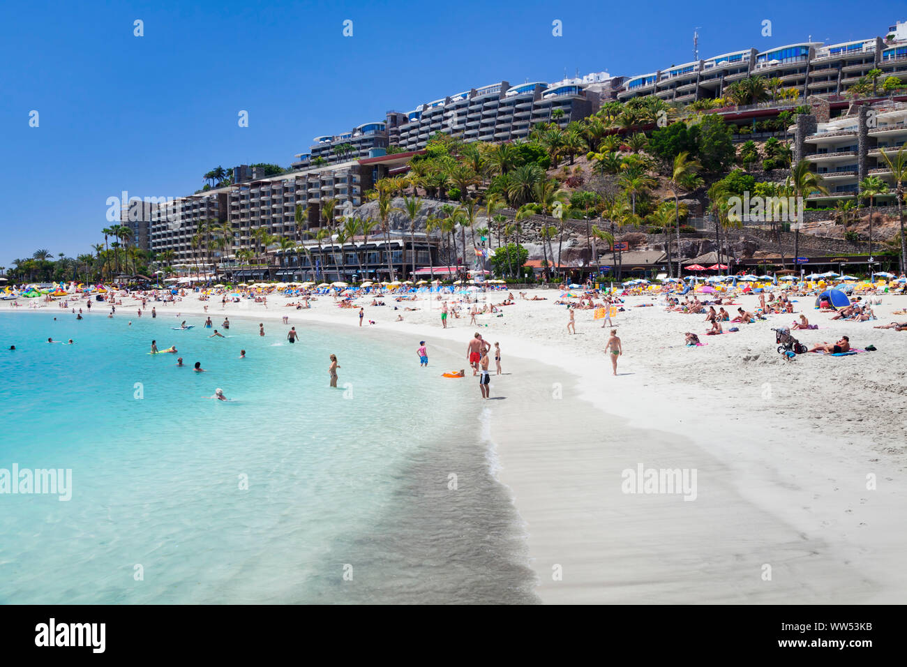 Anfi del Mar, Playa de la verga, Gran Canaria Isole Canarie Spagna Foto Stock