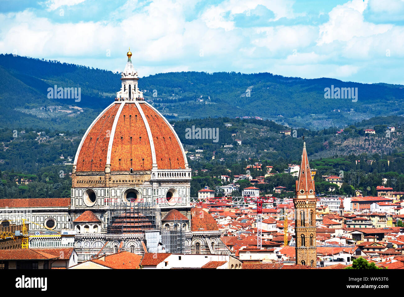 Santa Maria del Fiore, il duomo, la cattedrale di Firenze, Toscana, Italia, Foto Stock