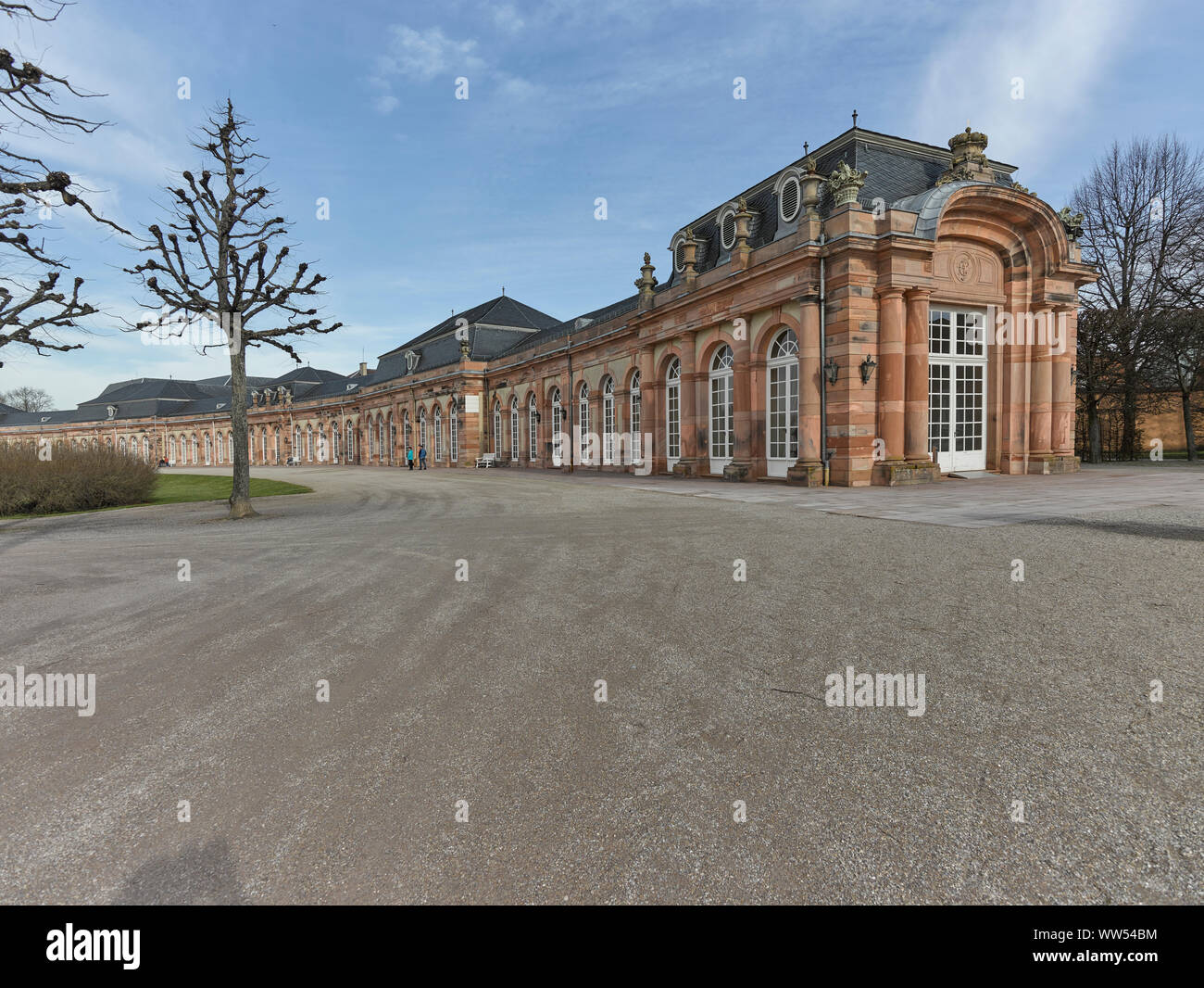 Schwetzingen Palace, aranciera Foto Stock