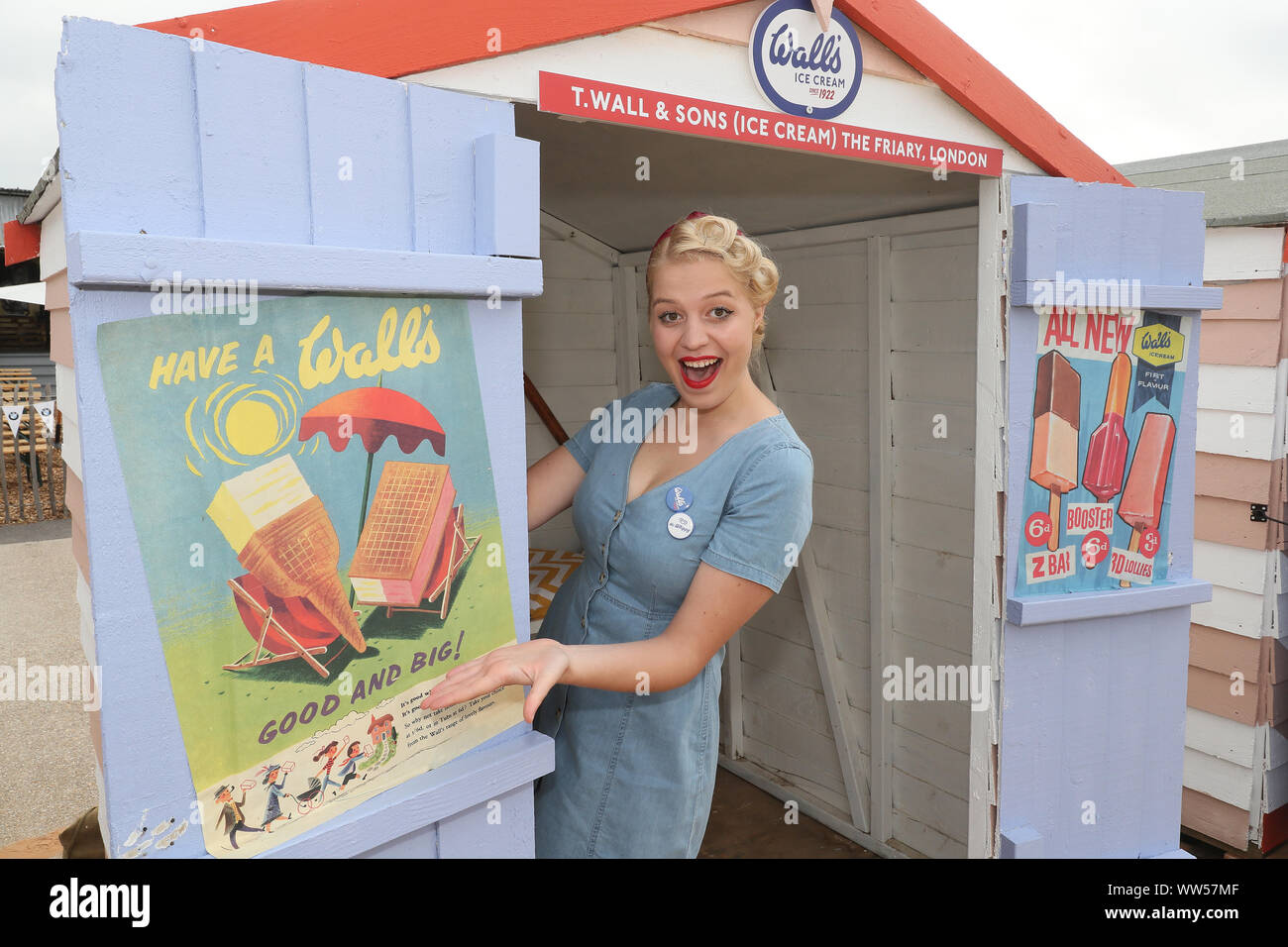 Goodwood, West Sussex, Regno Unito. Xiii Sep, 2019. Vendita gelati Goodwood stile al Goodwood a Goodwood, West Sussex, Regno Unito. Credito: Malcolm Greig/Alamy Live News Foto Stock