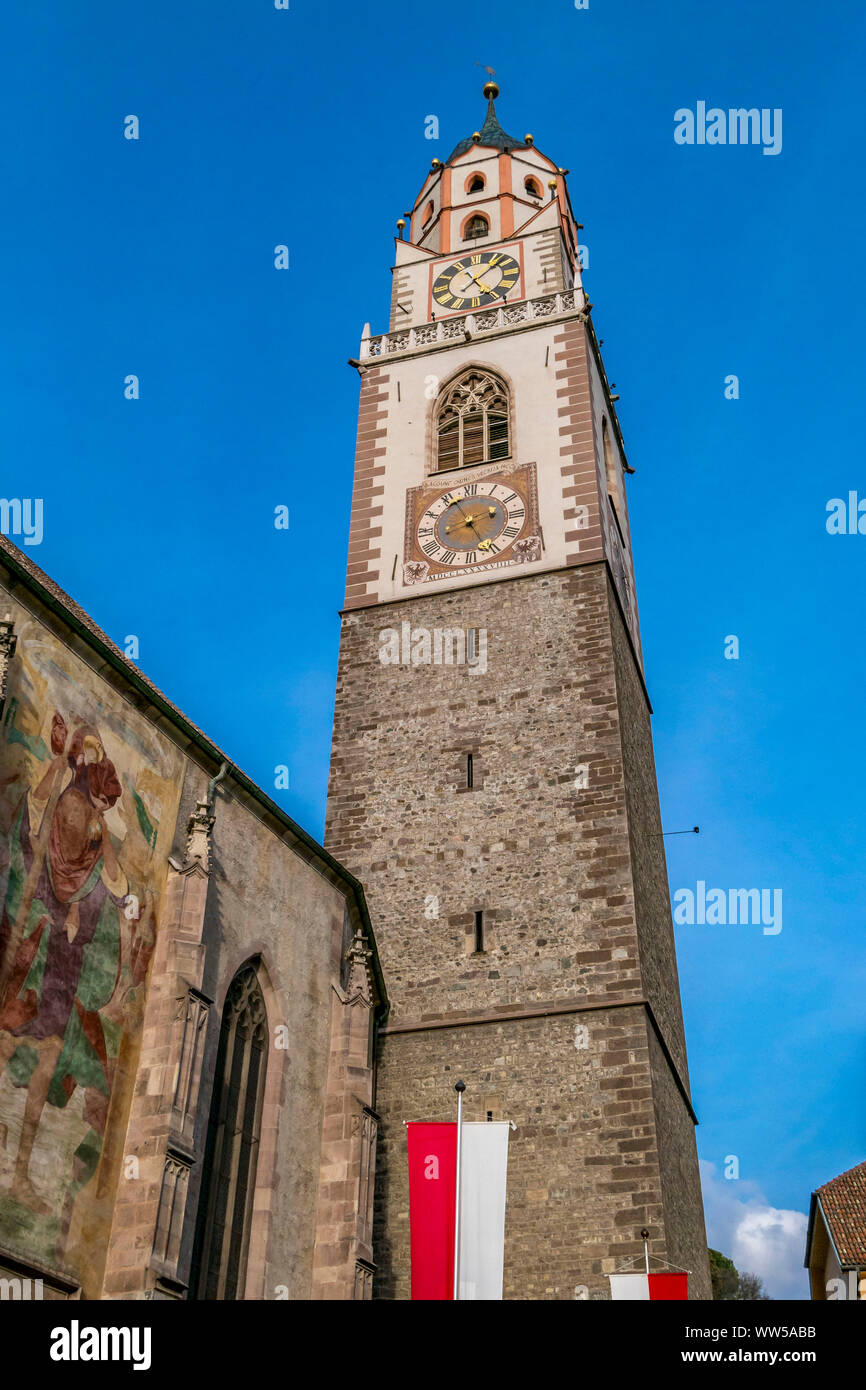 Chiesa parrocchiale di San Nicolò in Merano, Alto Adige, Italia, Europa Foto Stock