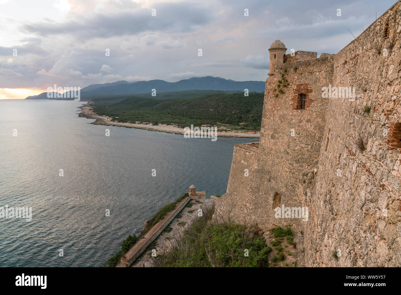 La fortezza di Santiago de Cuba, il Castillo de San Pedro de la Roca, Cuba Foto Stock