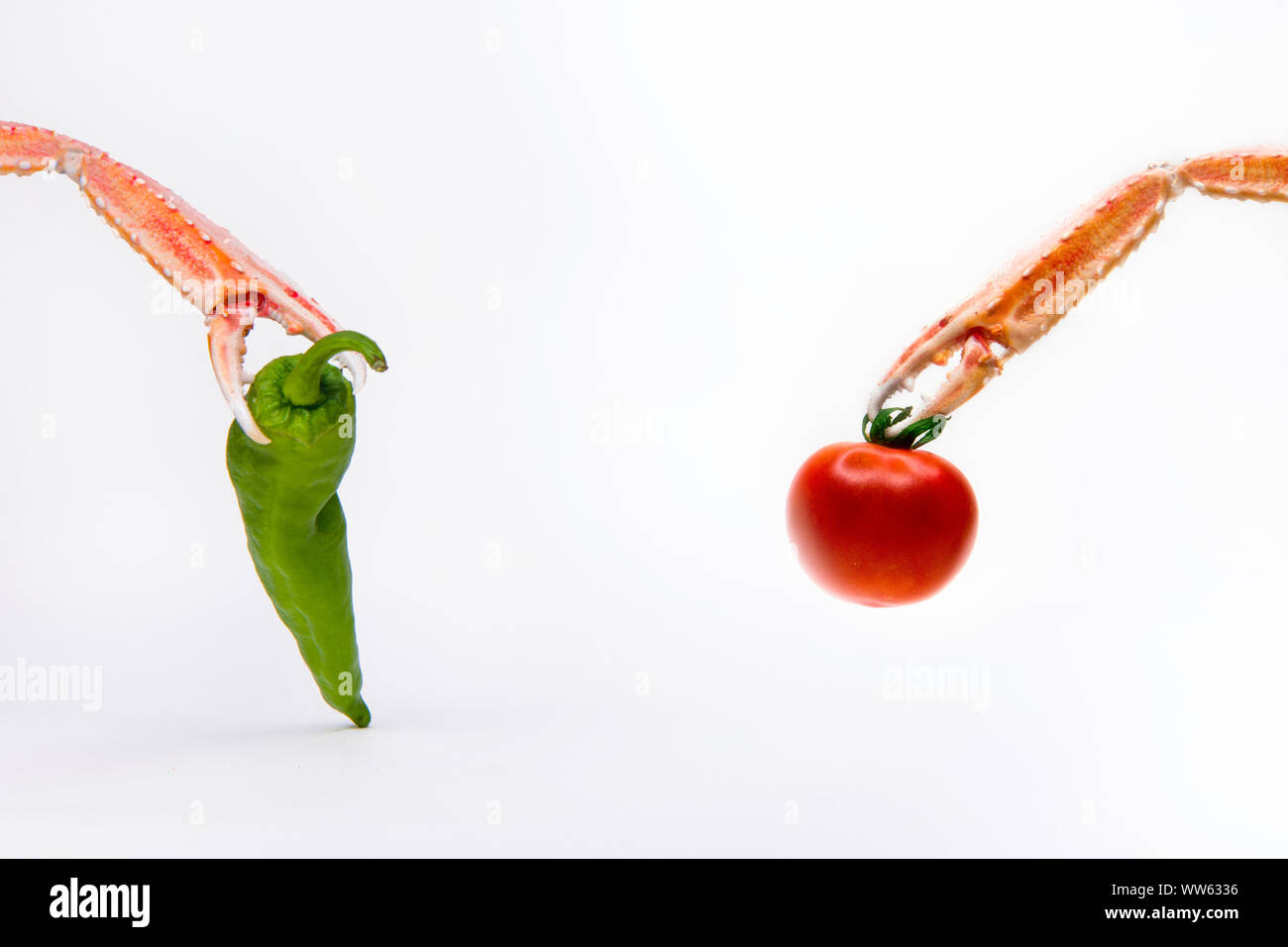 Gli escavatori concettuale muovendo due oggetti Foto Stock