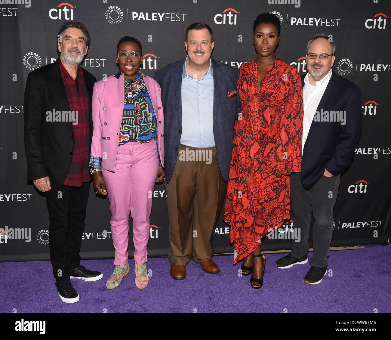 Settembre 12, 2019, Beverly Hills, in California, Stati Uniti d'America: 12 Settembre 2019 - Beverly Hills, la California - Chuck Lorre, Gina Yashere, Billy Gardell, Folake Olowofoyeku, Al Higgins . ''Bob cuori Abishola'' Il Paley Centre for Media's 2019 PaleyFest caduta anteprime TV - CBS. Photo credit: Billy Bennight/AdMedia (credito Immagine: © Billy Bennight/AdMedia via ZUMA filo) Foto Stock