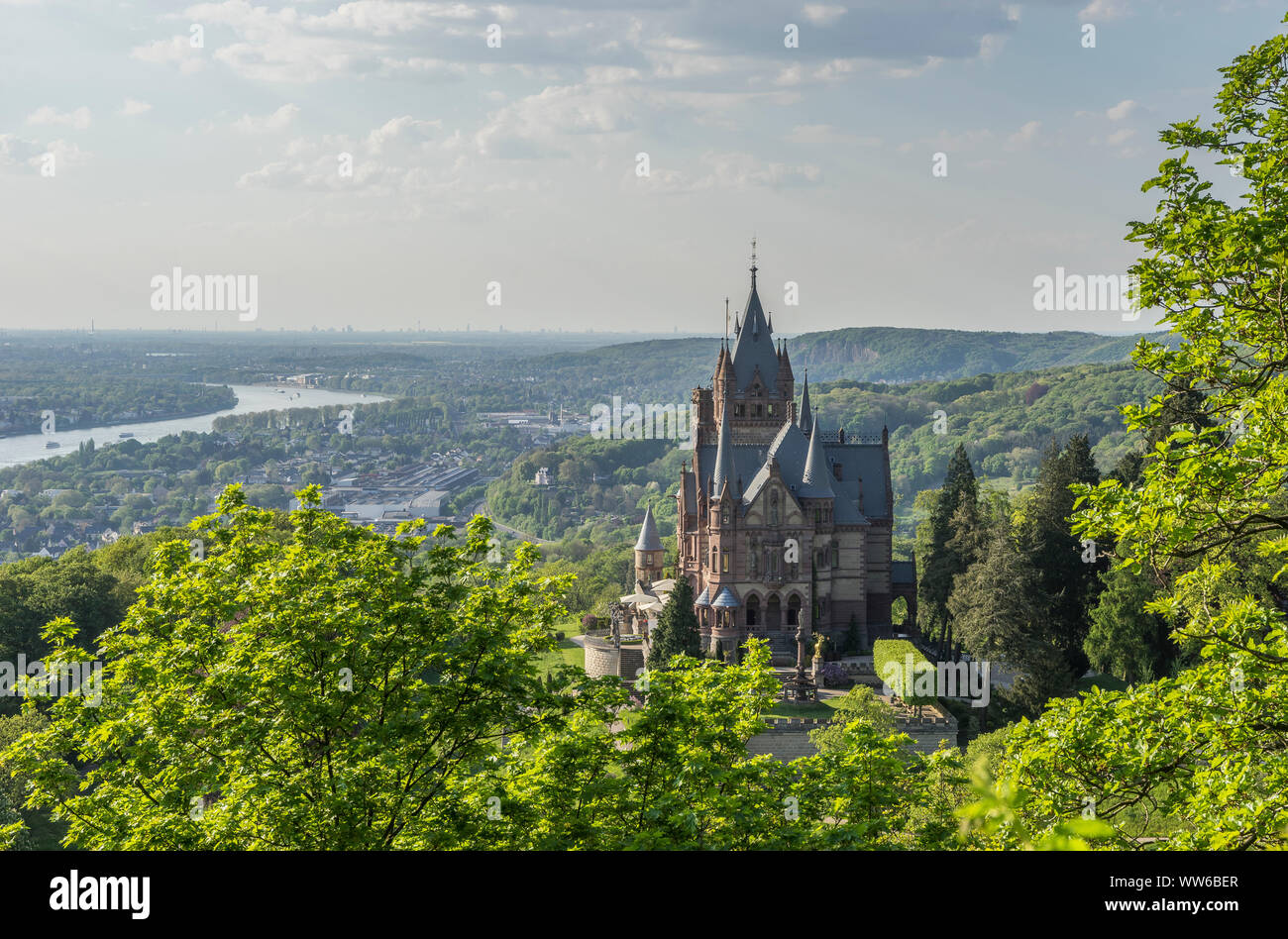 In Germania, in Renania settentrionale-Vestfalia, Bad Honnef, Castello di Drachenburg Foto Stock