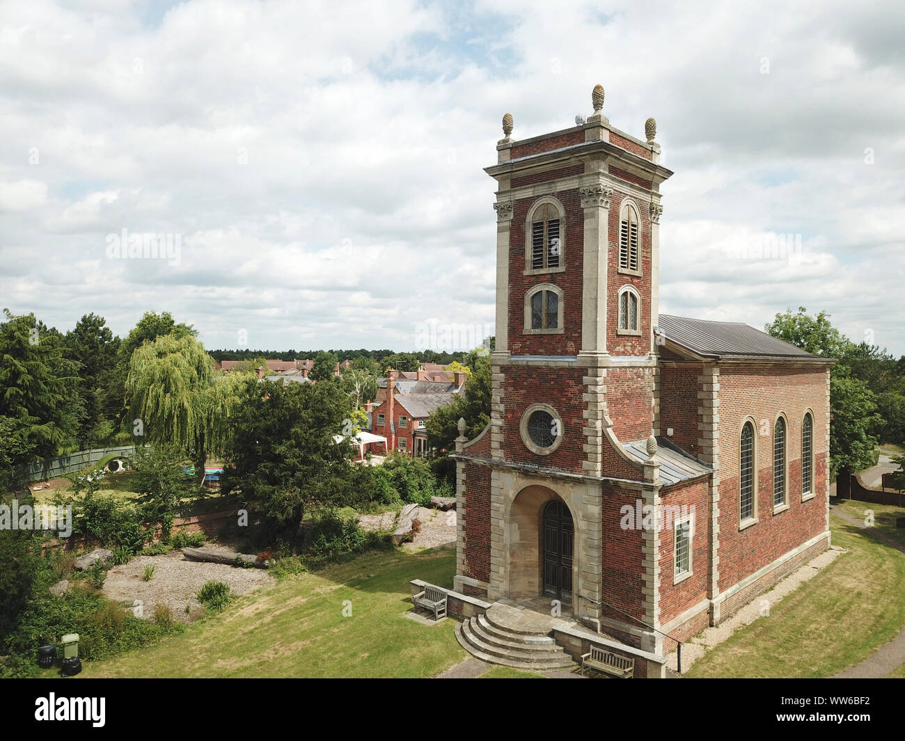 Chiesa di Santa Maria Maddalena Willen, Milton Keynes Grado 1 elencati. Costruito da Robert Hooke, 1685 Foto Stock