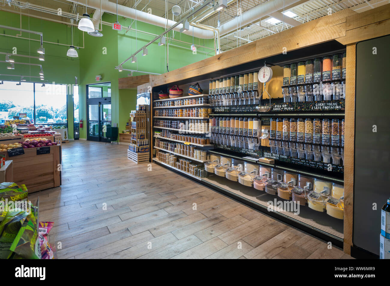 Negozio di alimentari corsia, Pennsylvania, STATI UNITI D'AMERICA Foto Stock