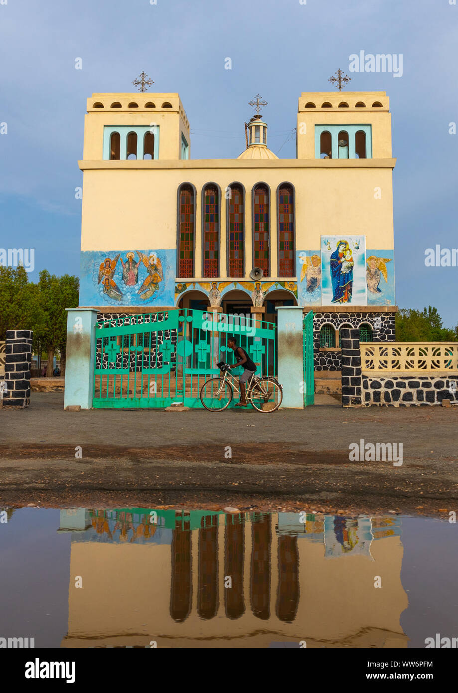 Chiesa ortodossa, nel nord del Mar Rosso, Massaua, in Eritrea Foto Stock