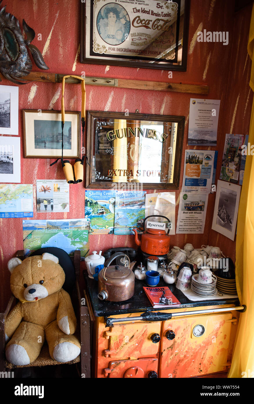 Restplace sull'anello di Kerry, Irlanda Foto Stock