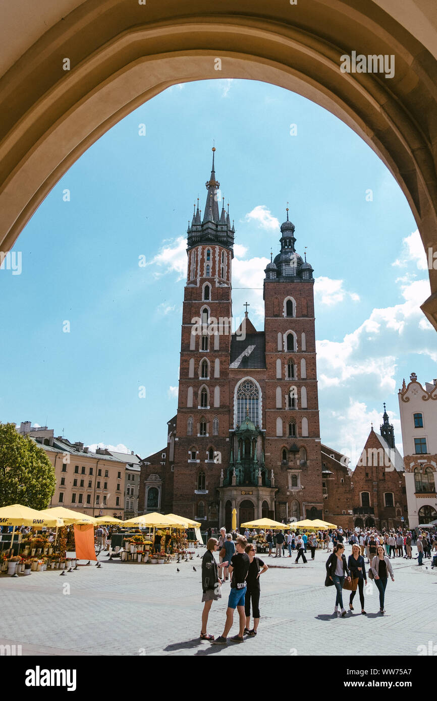 La Basilica a Cracovia, Polonia Foto Stock