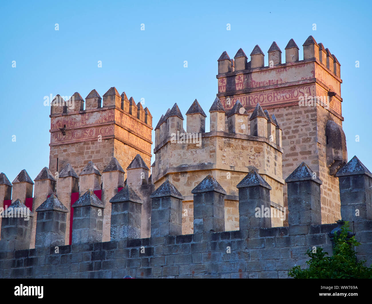 Facciata principale della San Marcos Castello. El Puerto de Santa Maria. Andalusia, Spagna. Foto Stock