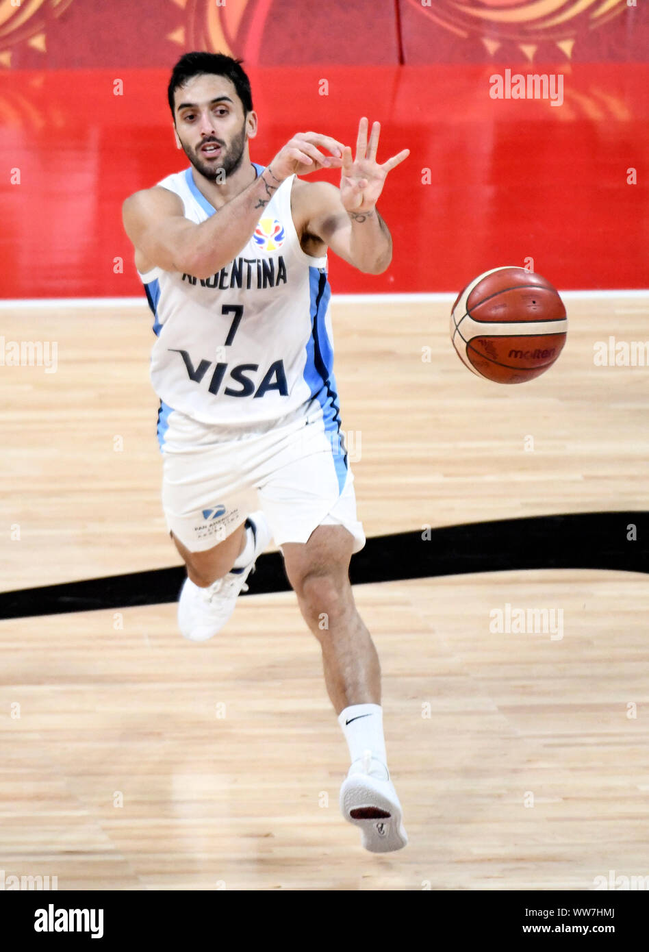 Facundo Campazzo (Argentina). Pallacanestro FIBA World Cup Cina 2019, Semifinali Foto Stock