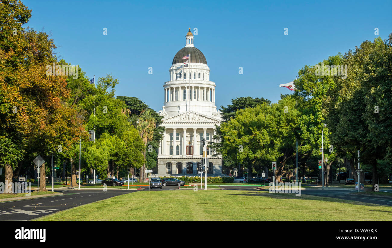 Stati Uniti, California, Sacramento, California State Capitol, nell'edificio c'è l'ufficio del governatore della California Foto Stock