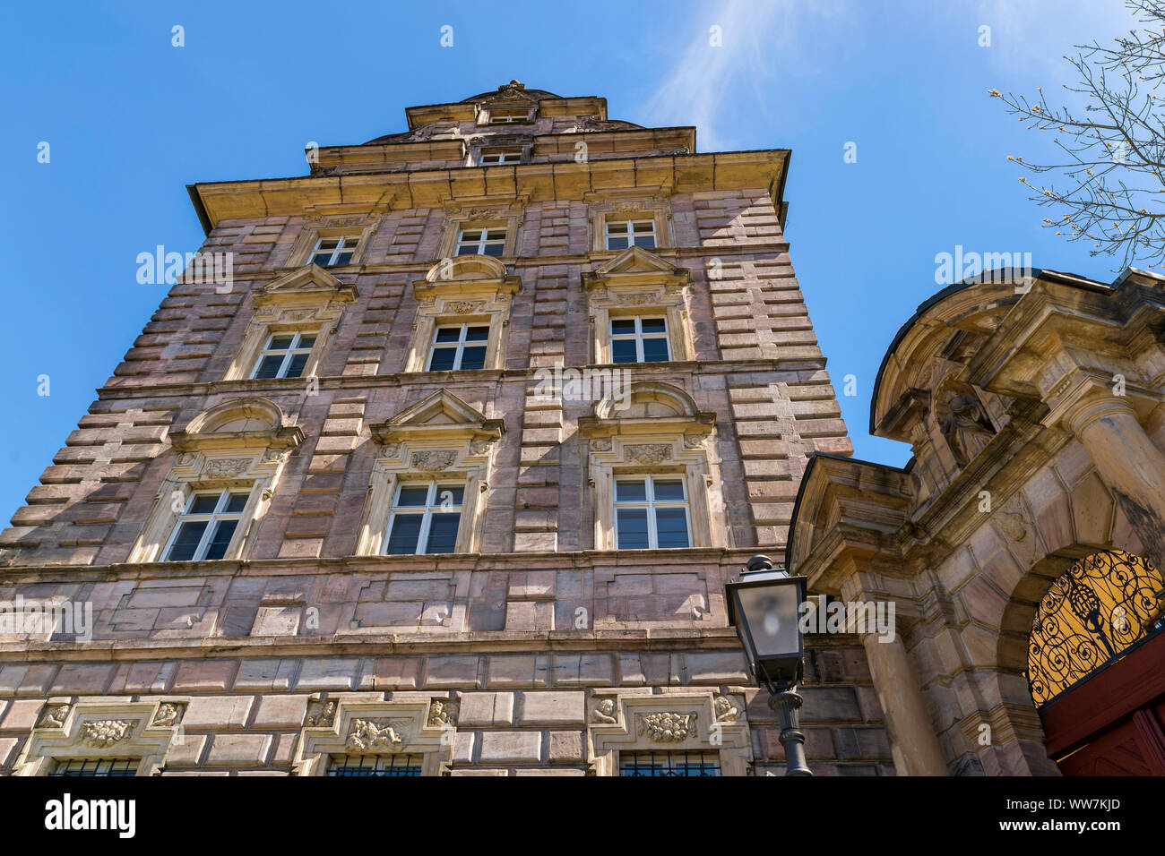 In Germania, in Baviera, Kulmbach, Langheimer Amtshof, ex monastero, monastero Langheim, oggi utilizzati dall'Accademia dei nuovi media Foto Stock