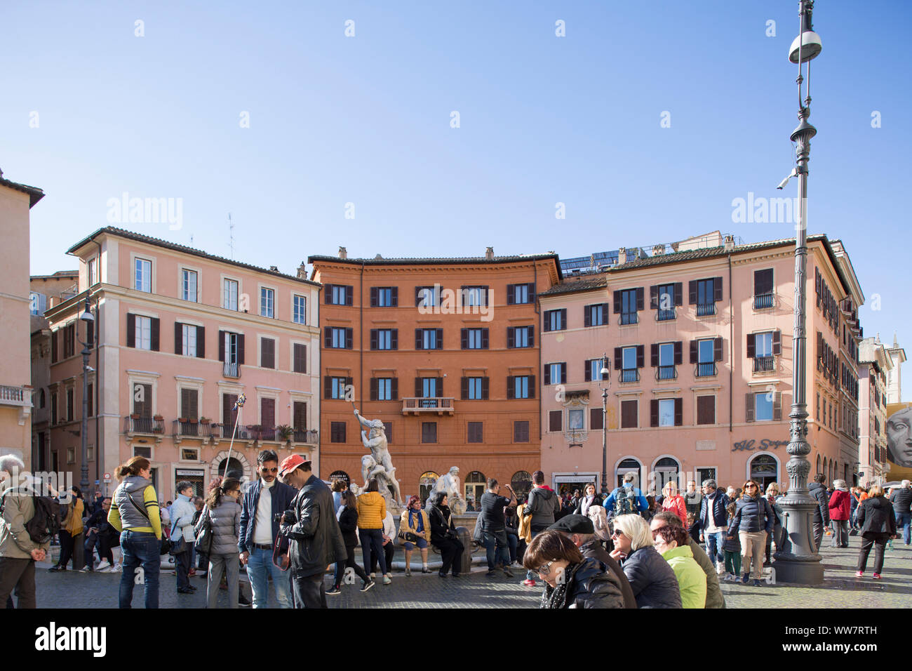 Italia, Roma, Stadio di Domiziano Foto Stock