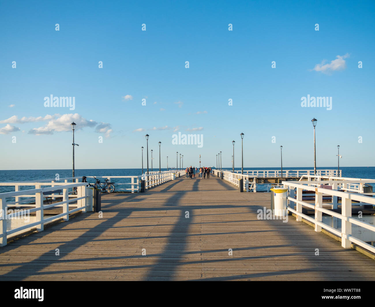 Molo Di Brzeźno A Gdańsk, Polonia Foto Stock