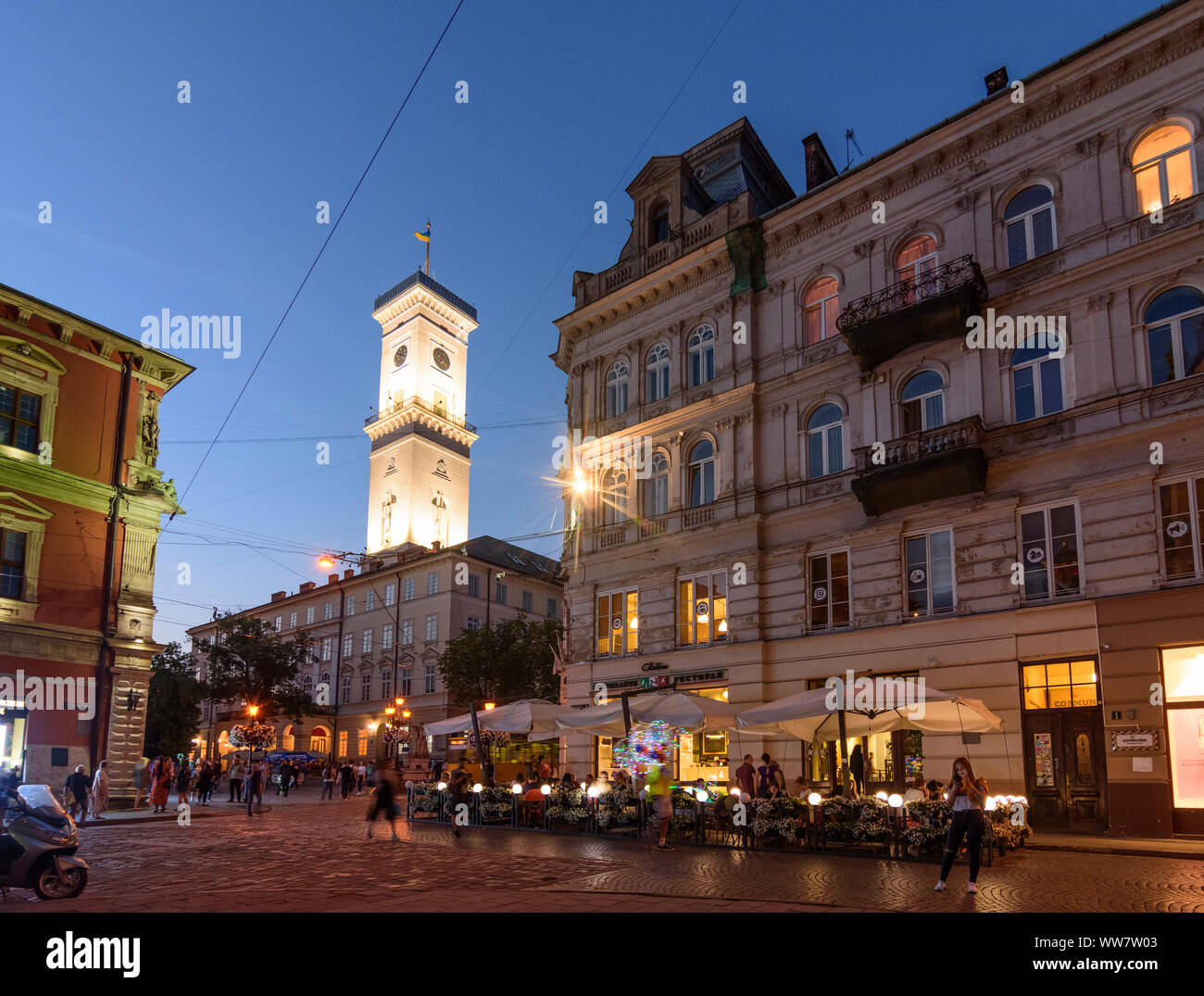 Lviv (Lwiw, Lemberg): Town Hall , Oblast di Lviv, Ucraina Foto Stock