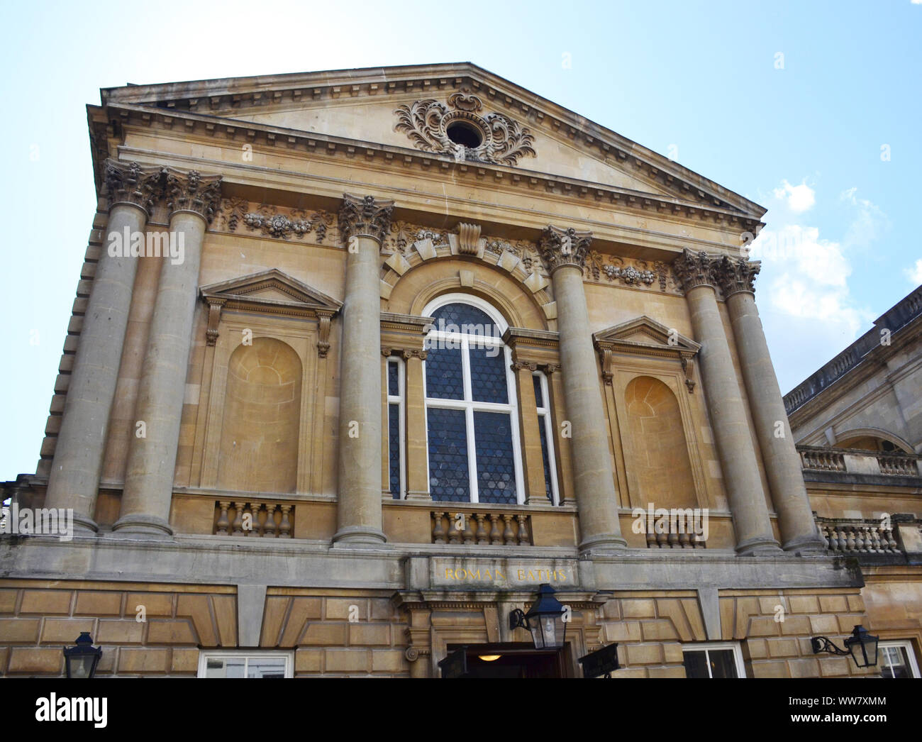 Bagni romani edificio in bagno, Somerset, Regno Unito Foto Stock