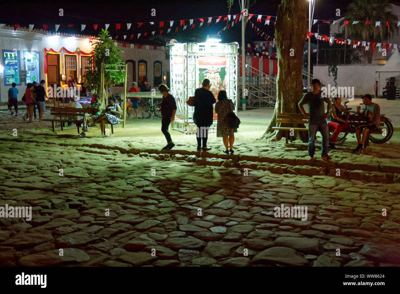 Le celebrazioni della Pentecoste a Paraty, Brasile. Foto Stock