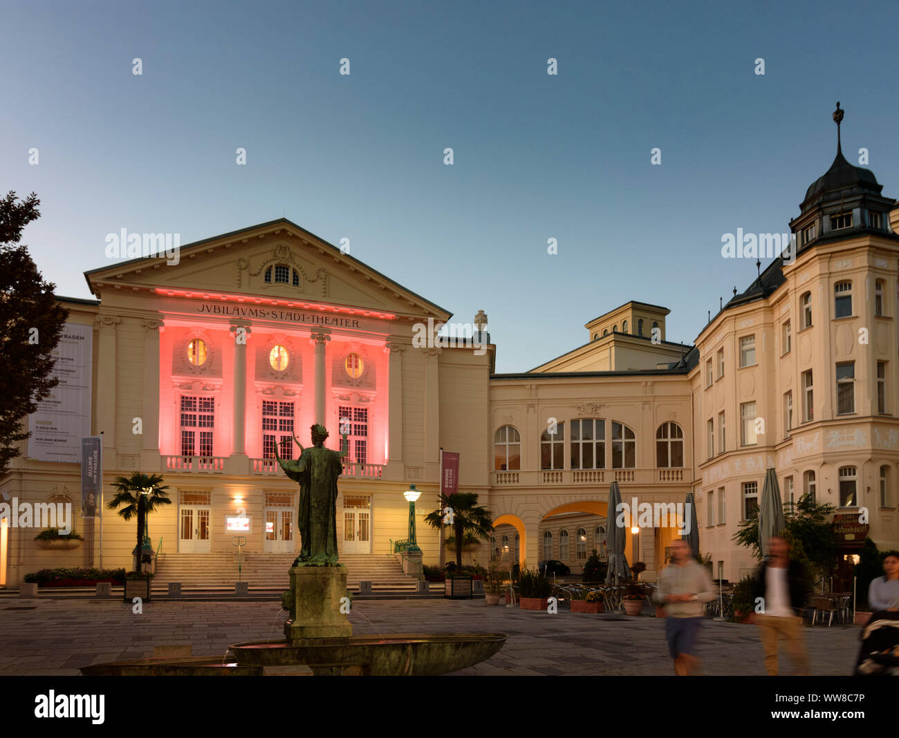 Baden, teatro, Wienerwald, boschi di Vienna, Austria Inferiore, Austria Foto Stock