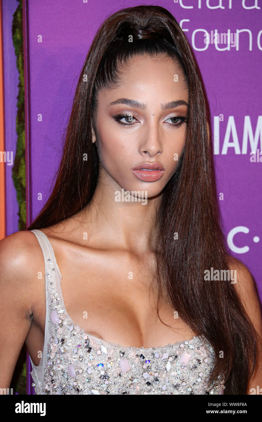 La città di New York, Stati Uniti. Xii Sep, 2019. MANHATTAN, NEW YORK, NEW YORK, Stati Uniti d'America - 12 settembre: Yasmin Wijnaldum arriva a Rihanna il quinto annuale Diamond sfera beneficiando della Clara Lionel Foundation tenutosi a Cipriani Wall Street il 12 settembre 2019 a Manhattan, New York New York, Stati Uniti. (Foto di Xavier COLLIN/Image Press Agency) Credito: Image Press Agency/Alamy Live News Foto Stock