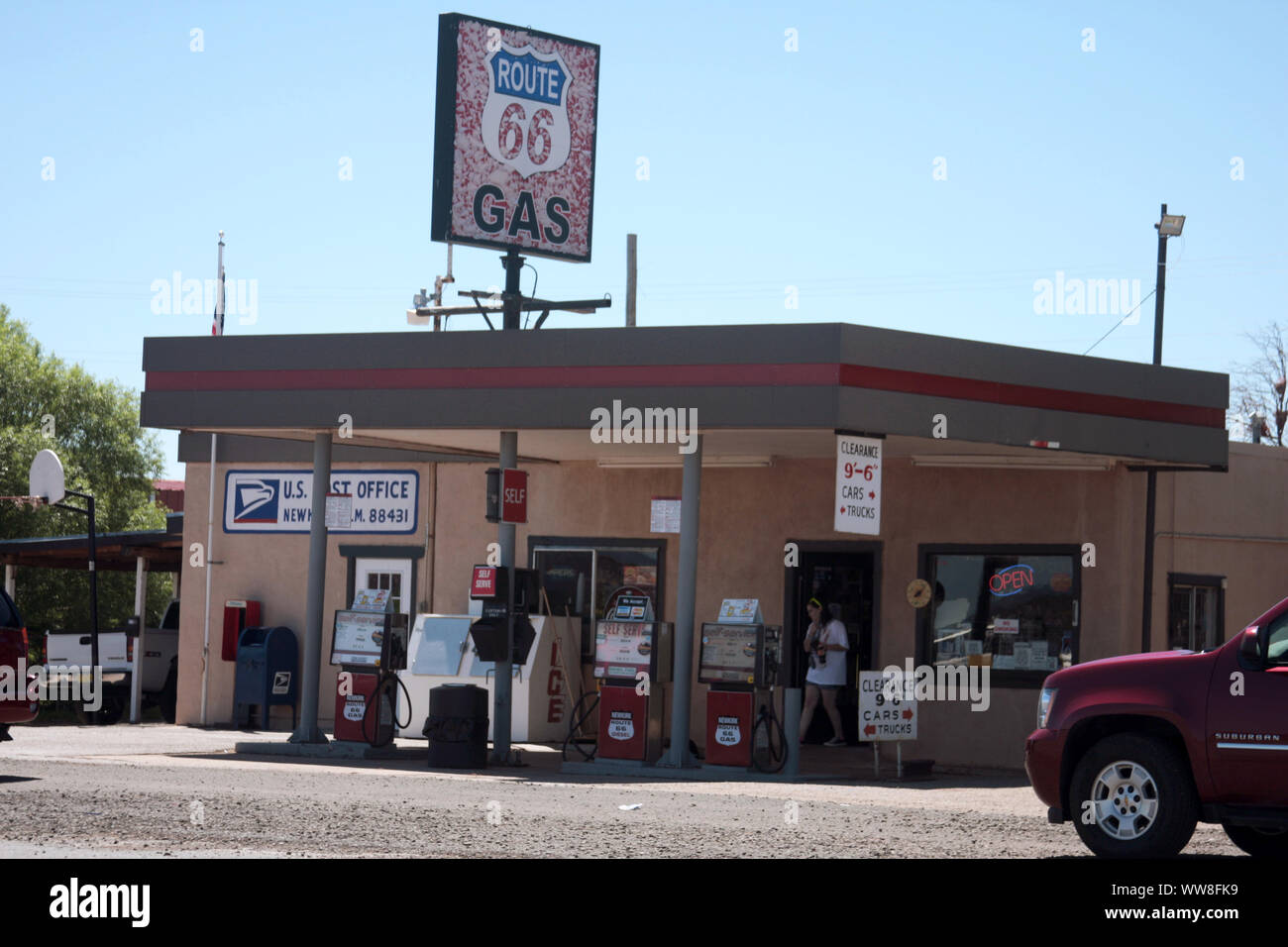 Negozio sul ciglio della strada dal percorso 66 nel Nuovo Messico, STATI UNITI D'AMERICA Foto Stock