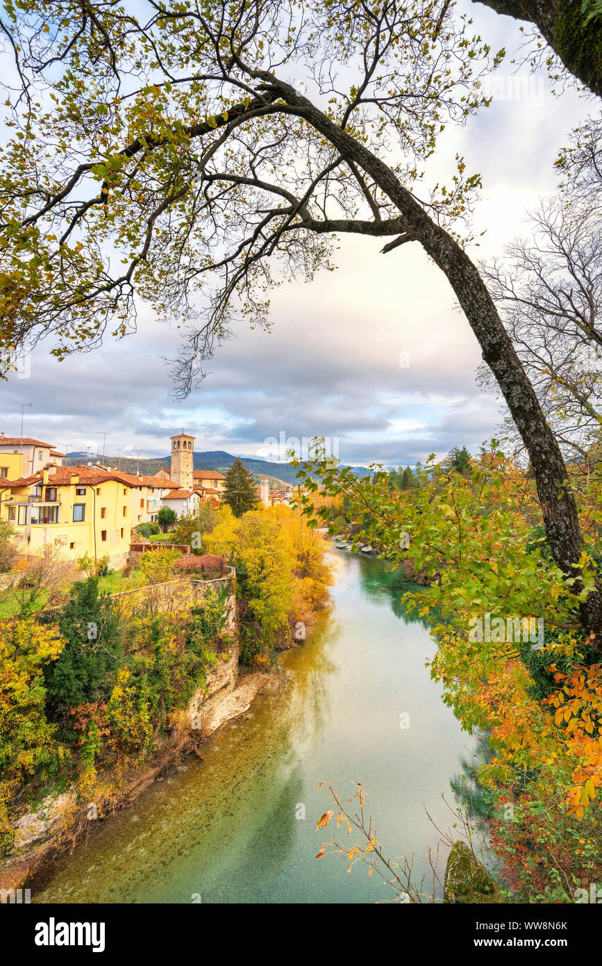 Cividale del Friuli nella stagione autunnale, Europa, Italia, Friuli Venezia Giulia, Cividale, Natisone valley, provincia di Udine Foto Stock