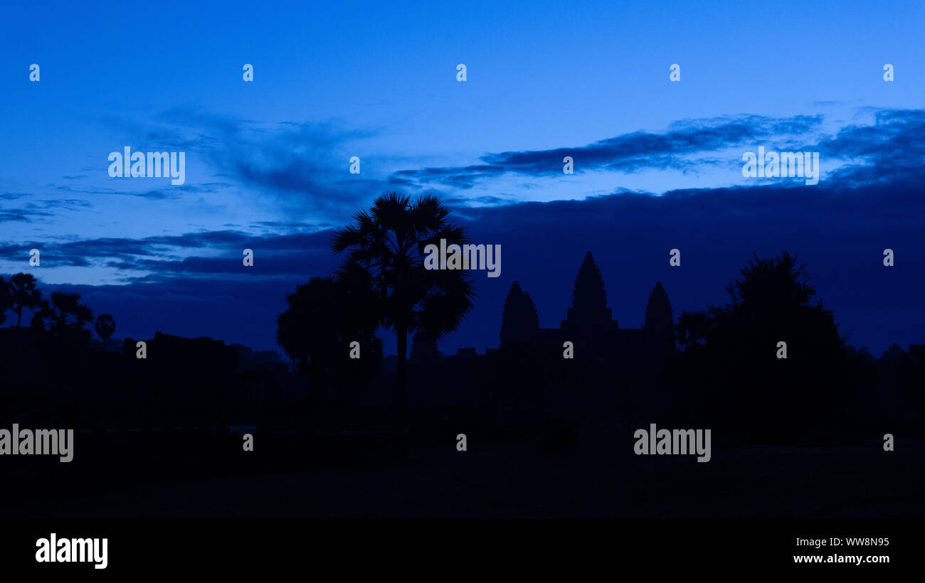 Magic ora a Angkor Wat Foto Stock