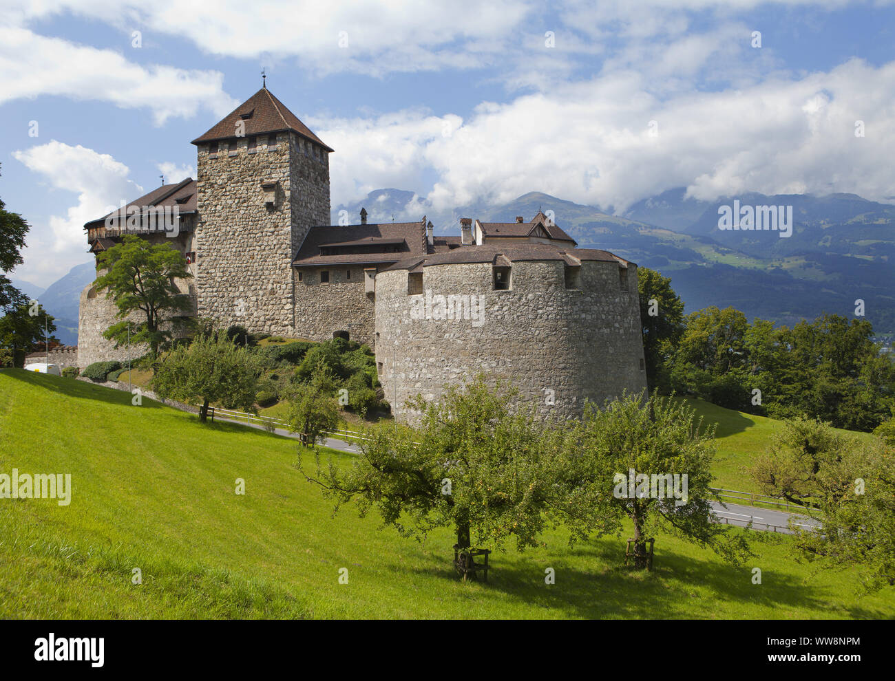 Il castello di Vaduz, Vaduz, Principato del Liechtenstein Foto Stock