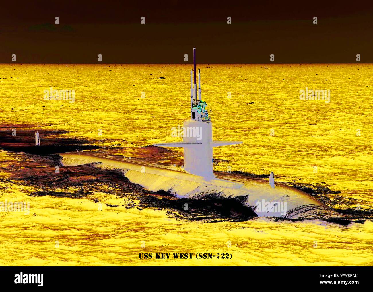 USS Key West (SSN-722) Foto Stock