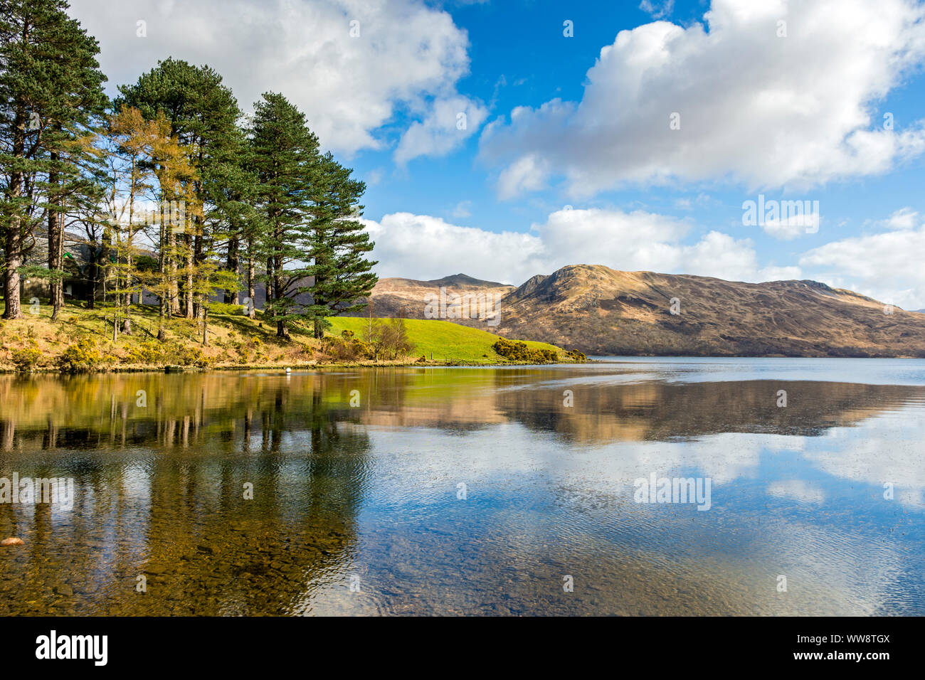 Loch Ba, vicino casa Gruline, Isle of Mull, Scotland, Regno Unito Foto Stock