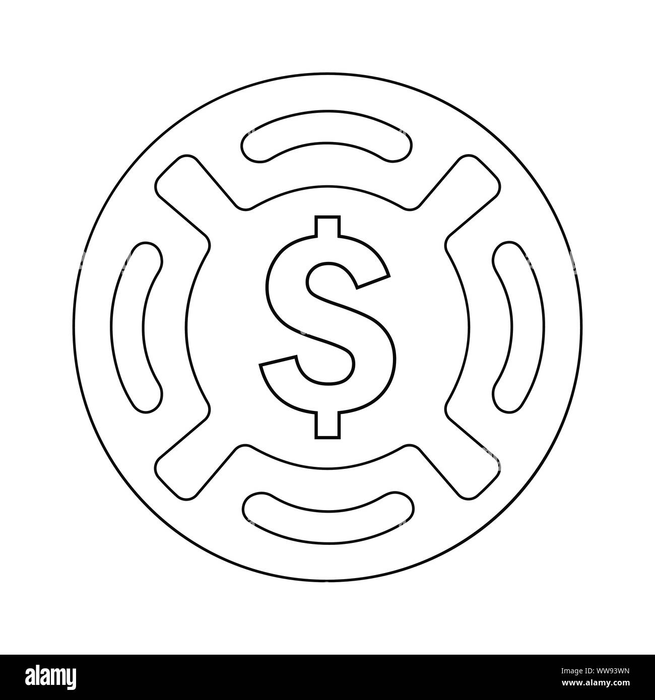 Splendido design e completamente modificabile Business Icona ripristino, salvataggio, rilievo a fini commerciali, di supporti di stampa, web o qualsiasi altro tipo di progetti di design. Illustrazione Vettoriale