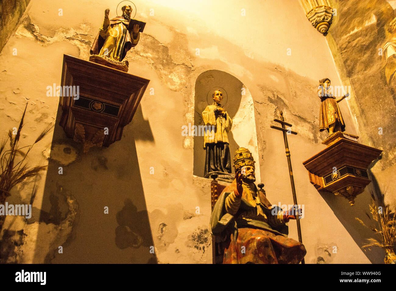 Gli interni splendidamente realizzati a mano della Cattedrale di Granada, Granada, Spagna. Foto Stock