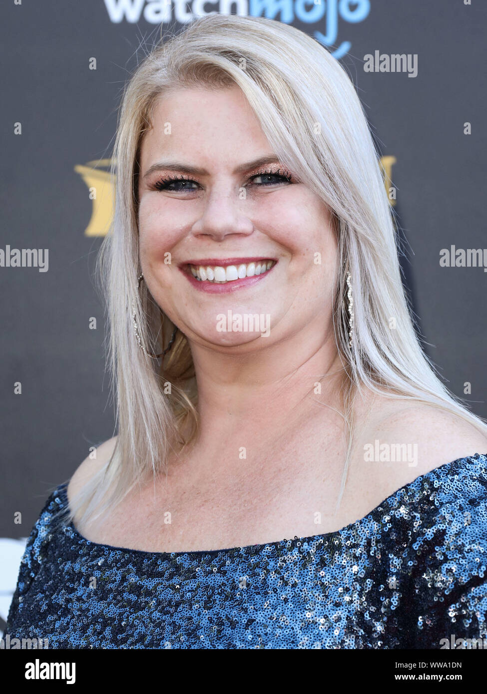 Hollywood, Stati Uniti. Xiii Sep, 2019. HOLLYWOOD e LOS ANGELES, CALIFORNIA, STATI UNITI D'America - 13 settembre: Marjorie DeHey arriva presso il quarantacinquesimo annuale di Saturno Awards tenutosi a Avalon Hollywood di Settembre 13, 2019 a Hollywood e Los Angeles, California, Stati Uniti. (Foto di David Acosta/Image Press Agency) Credito: Image Press Agency/Alamy Live News Foto Stock