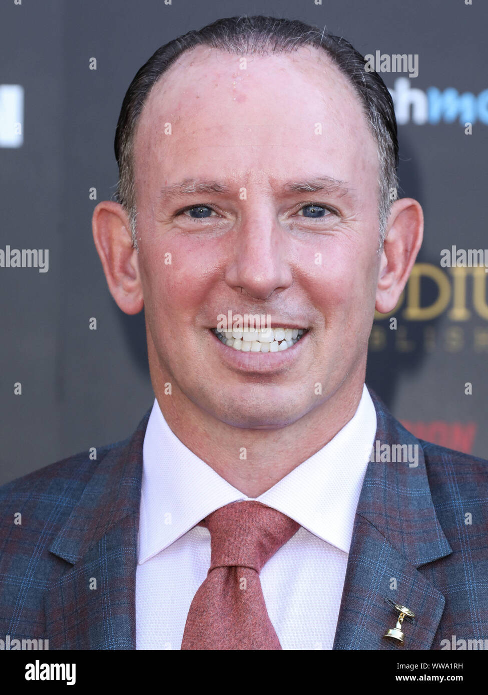 Hollywood, Stati Uniti. Xiii Sep, 2019. HOLLYWOOD e LOS ANGELES, CALIFORNIA, STATI UNITI D'America - 13 settembre: Justin Hochberg arriva presso il quarantacinquesimo annuale di Saturno Awards tenutosi a Avalon Hollywood di Settembre 13, 2019 a Hollywood e Los Angeles, California, Stati Uniti. (Foto di David Acosta/Image Press Agency) Credito: Image Press Agency/Alamy Live News Foto Stock