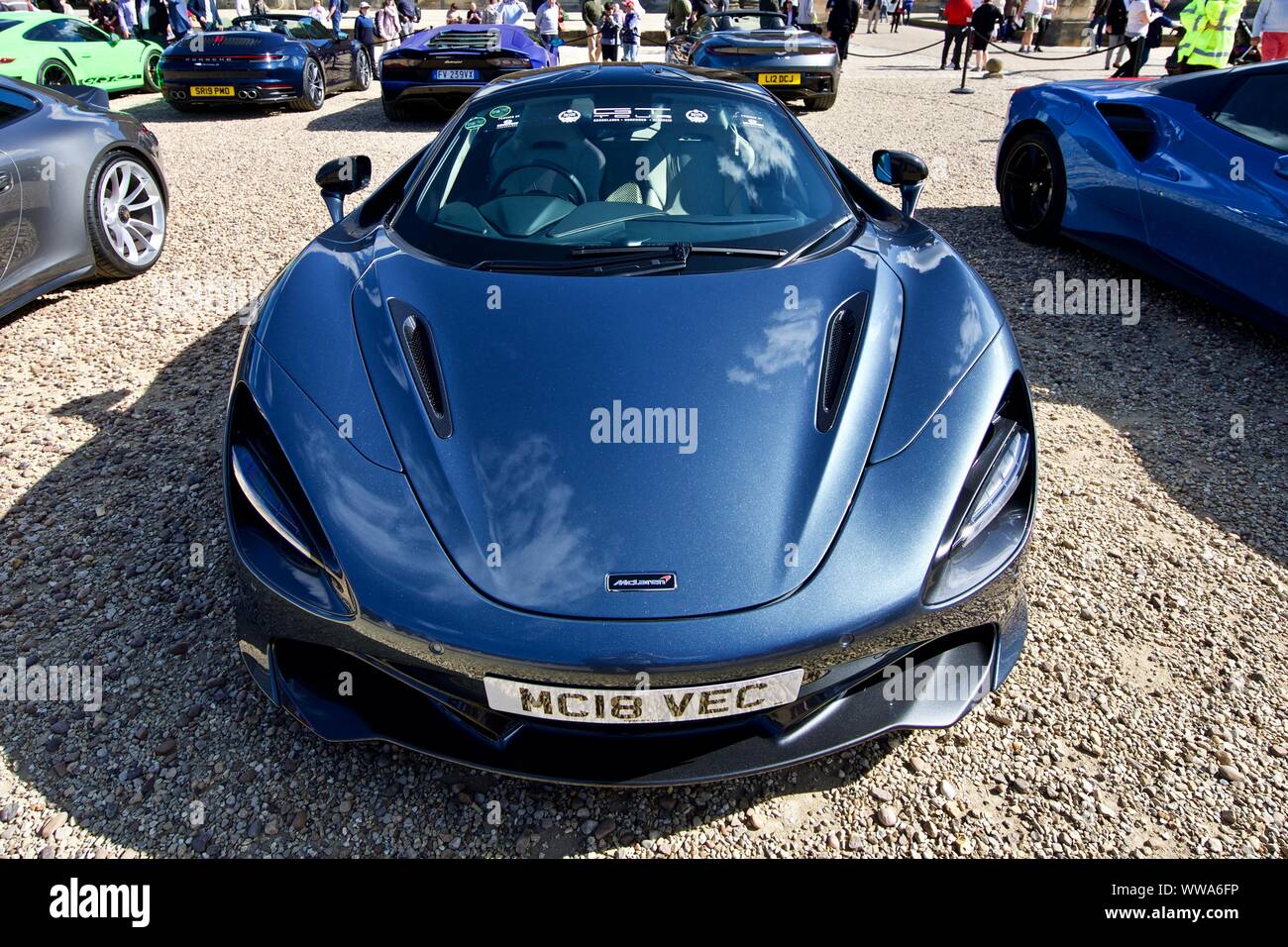 McLaren 720s (MC18 VEC) in mostra al Concours d'Eleganza a Blenheim Palace il 8 settembre 2019 Foto Stock