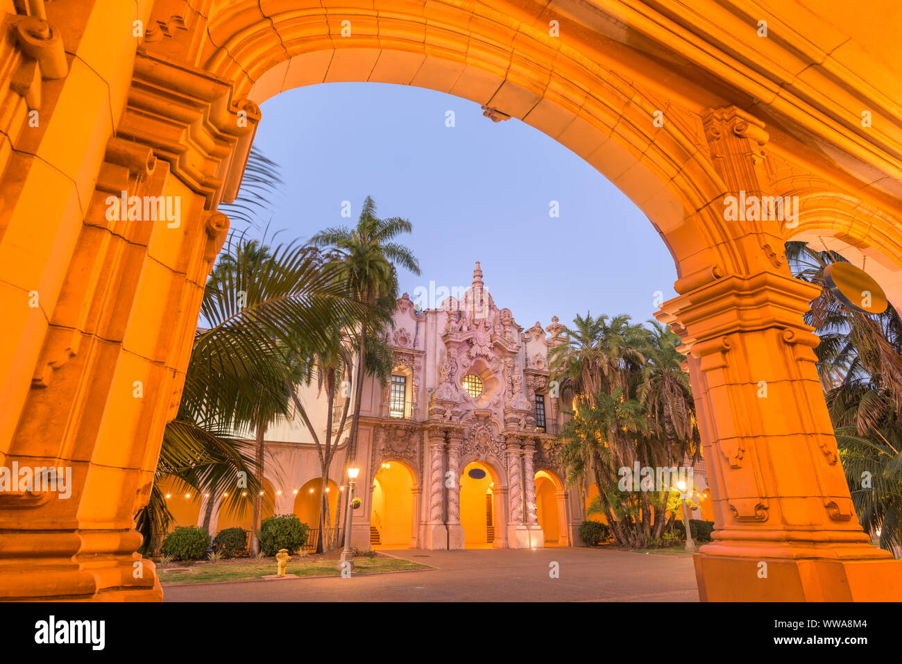 Architettura storica a San Diego, California, Stati Uniti d'America. Foto Stock