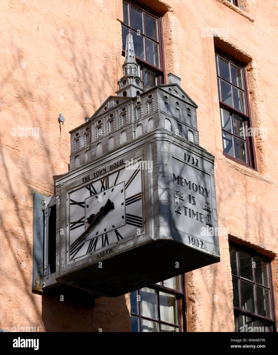 Town House orologio, centro città di Dundee, Dundee, Tayside, Scotland, Regno Unito Foto Stock