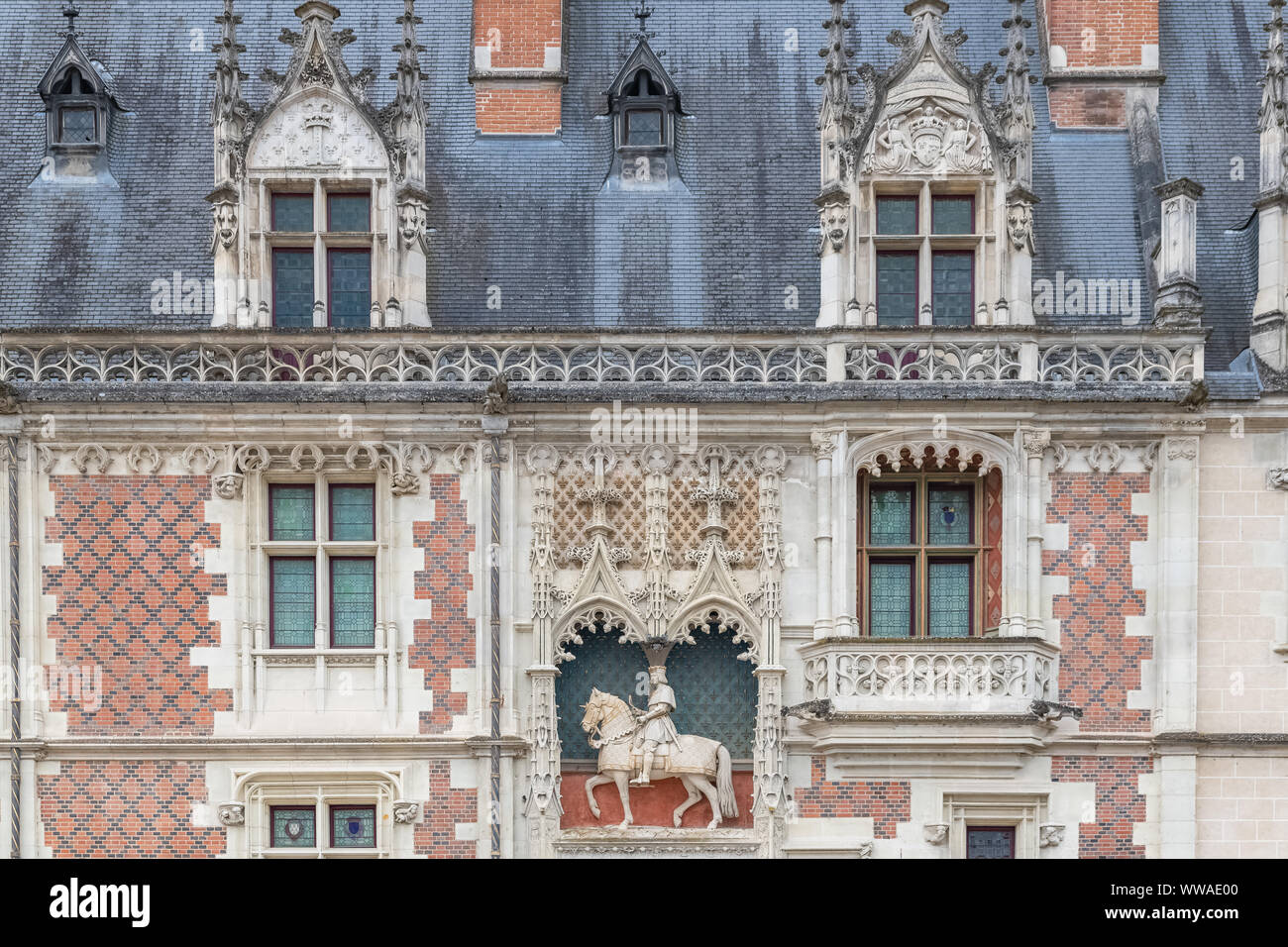 Blois in Francia il bel castello in centro Foto Stock